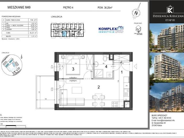 Mieszkanie 36,2m²