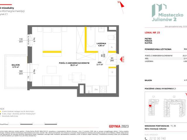 Mieszkanie 36,3m²