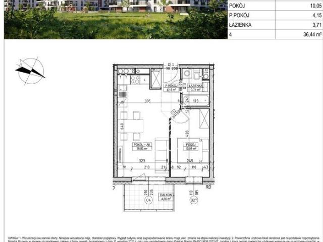 Mieszkanie 36,44 m² w Fordonie polecam
