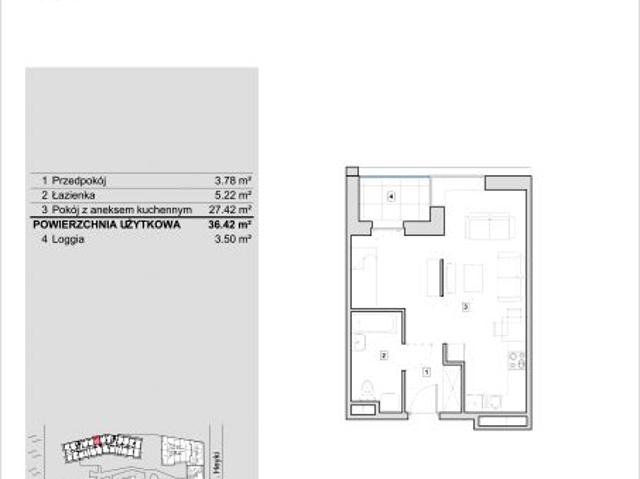 Mieszkanie 36,4m²