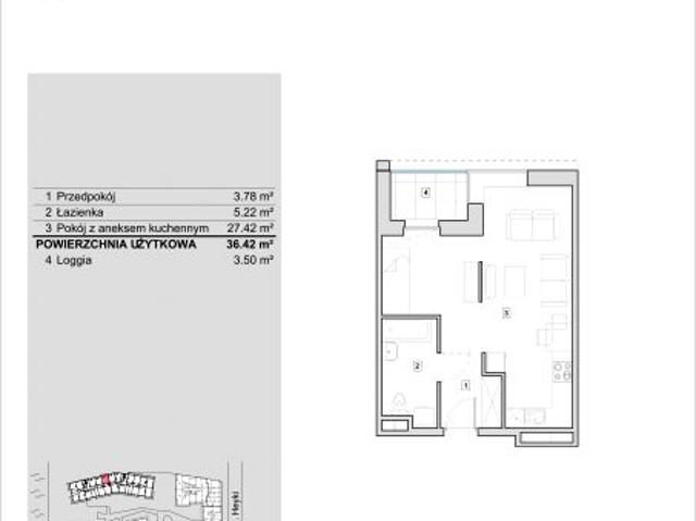 Mieszkanie 36,4m²