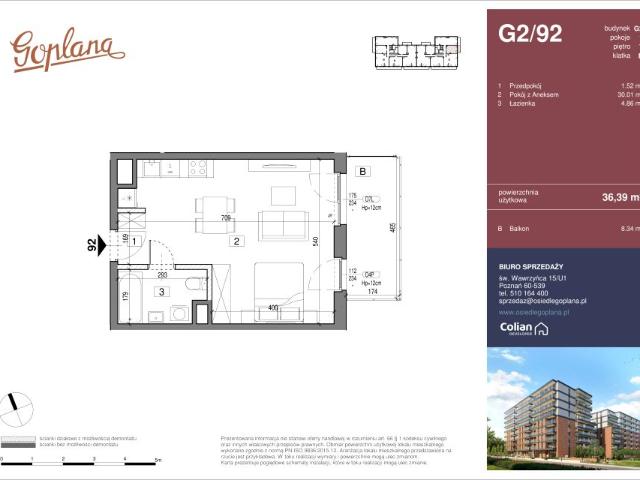 Mieszkanie 36,4m²