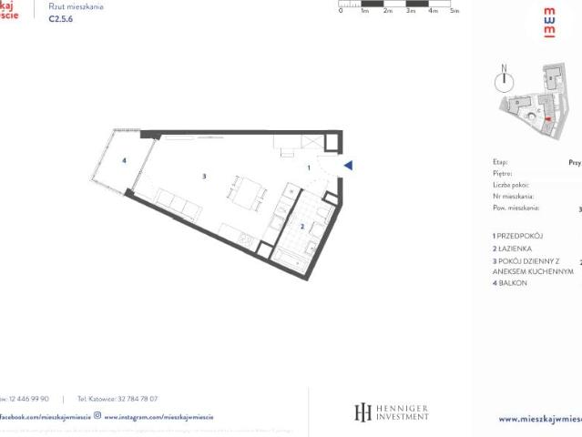 Mieszkanie 36,5m²