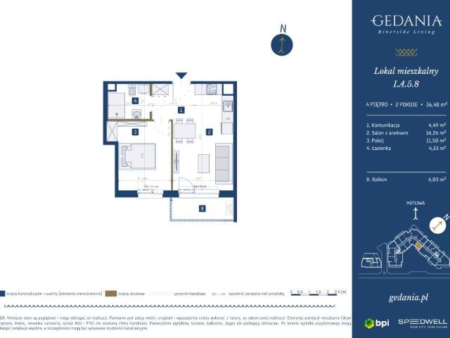 Mieszkanie 36,5m²