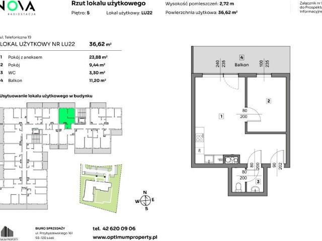 Mieszkanie 36,6m²