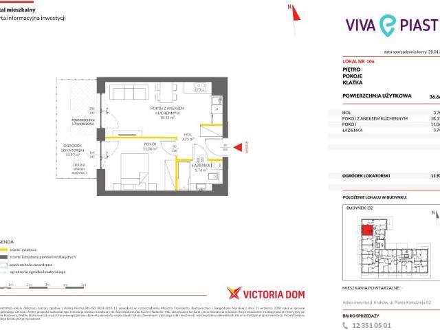 Mieszkanie 36,7m²