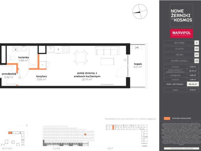 Mieszkanie 36,7m²