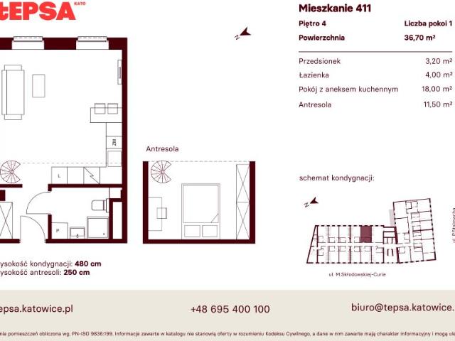 Mieszkanie 36,7m²