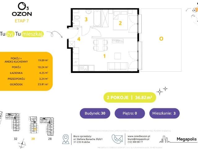 Mieszkanie 36,9m²