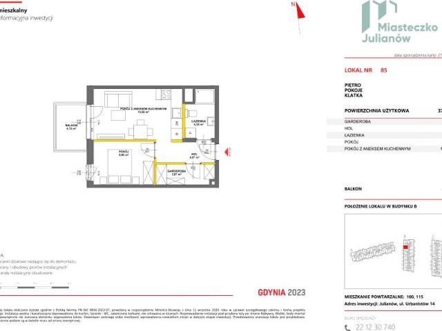 Mieszkanie 36,8m²