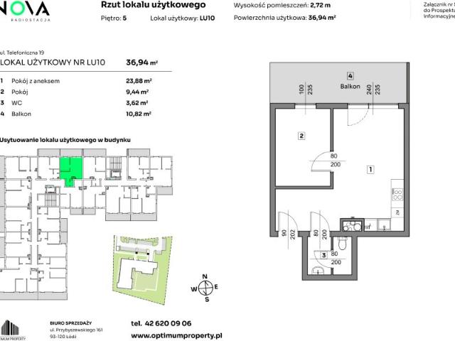 Mieszkanie 36,9m²