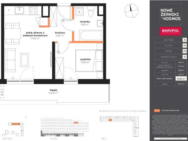 Mieszkanie 36,9m²