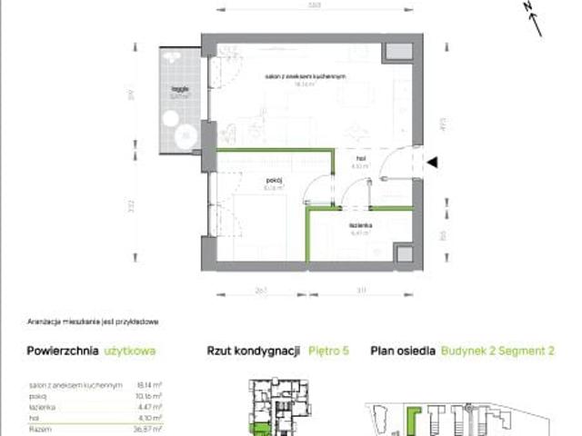 Mieszkanie 36,9m²