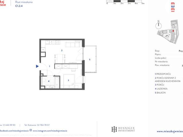 Mieszkanie 36,9m²