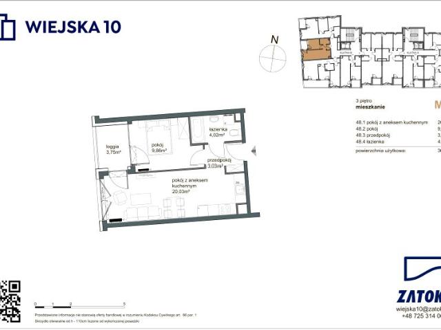 Mieszkanie 36,9m²