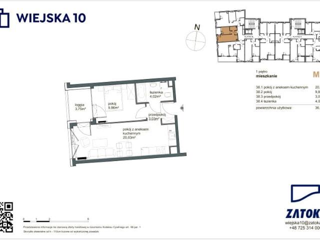 Mieszkanie 36,9m²