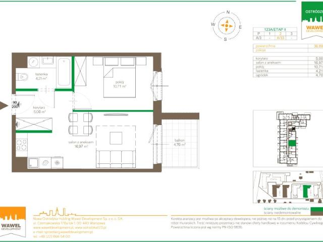 Mieszkanie 36,9m²