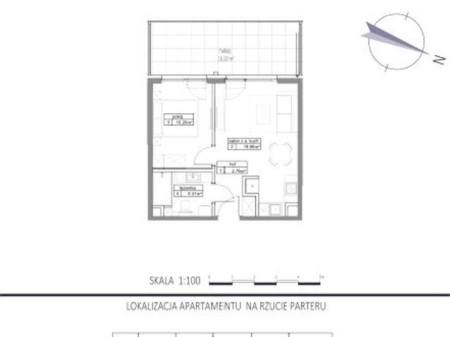 Mieszkanie 36,9m²