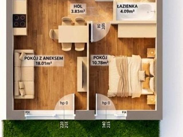 Mieszkanie 37 m², Warszawa