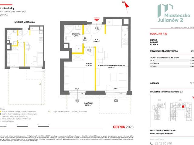 Mieszkanie 37,1m²