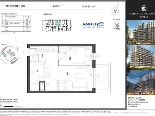 Mieszkanie 37,2m²