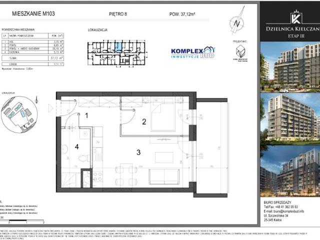 Mieszkanie 37,2m²