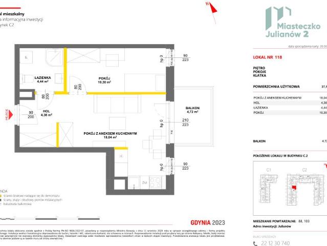 Mieszkanie 37,2m²