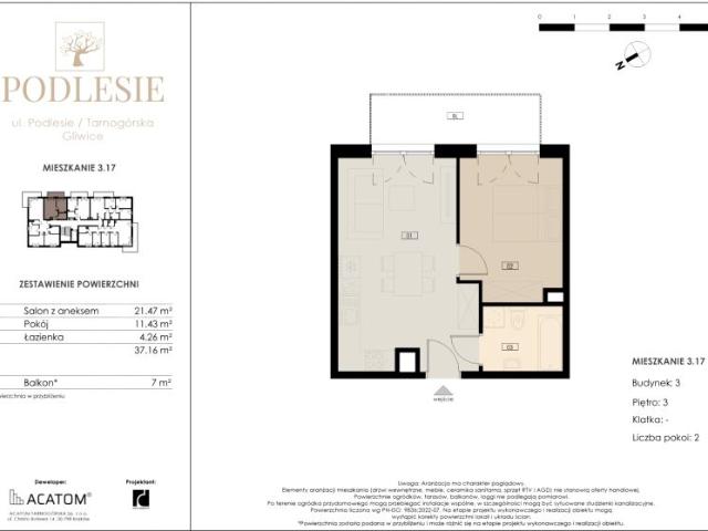 Mieszkanie 37,2m²