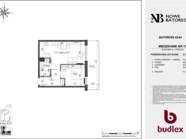 Mieszkanie 37,2m²