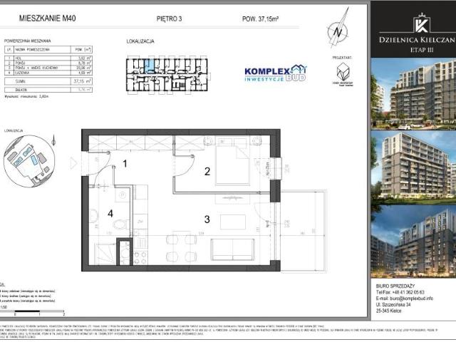 Mieszkanie 37,2m²