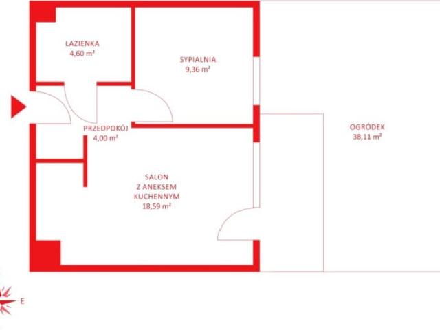 Mieszkanie 37,41 m², Straszyn