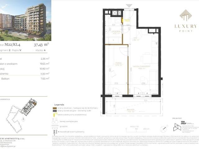 Mieszkanie 37,4m²