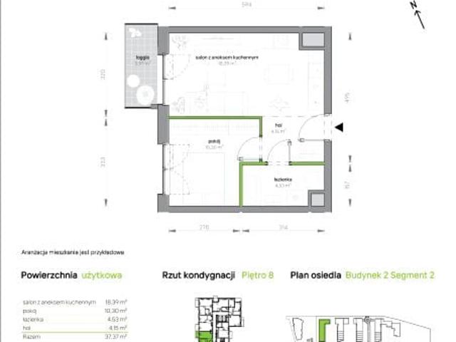 Mieszkanie 37,4m²