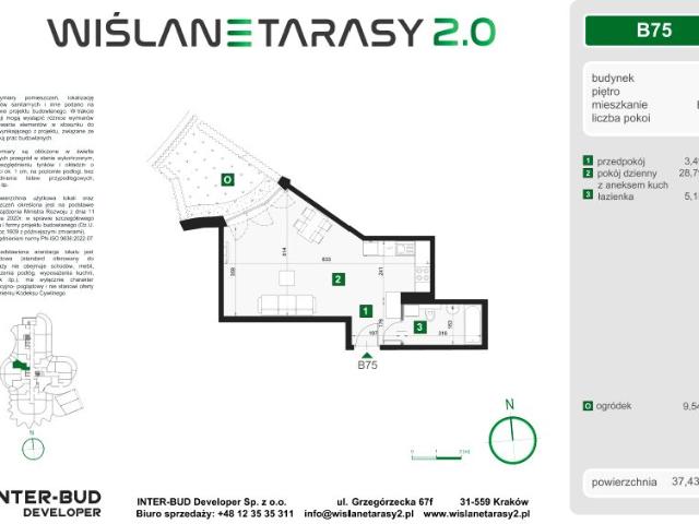 Mieszkanie 37,4m²