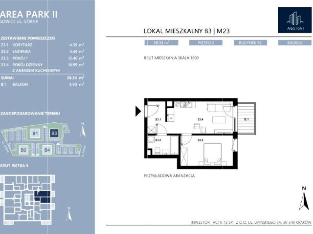 Mieszkanie 37,5m²