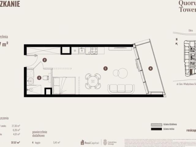 Mieszkanie 37,6m²