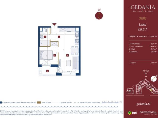 Mieszkanie 37,6m²