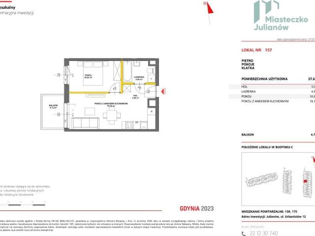 Mieszkanie 37,7m²