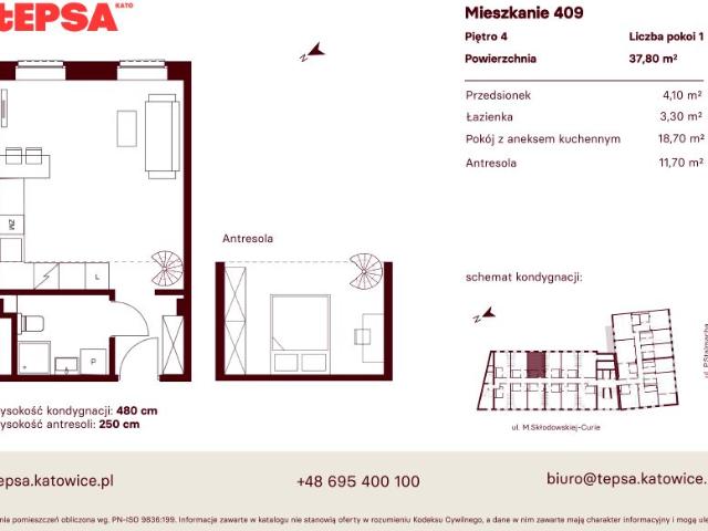 Mieszkanie 37,7m²