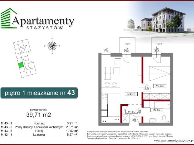 Mieszkanie 37,7m²