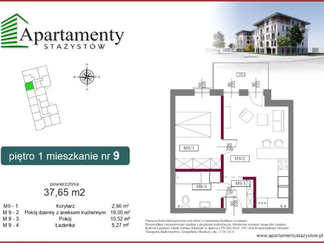 Mieszkanie 37,7m²