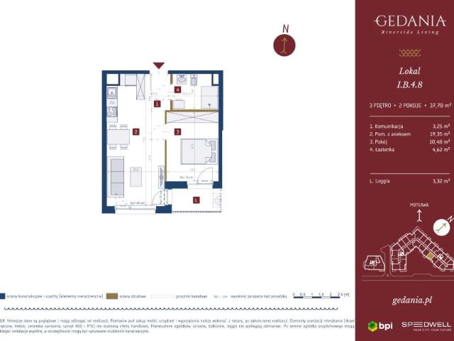 Mieszkanie 37,7m²
