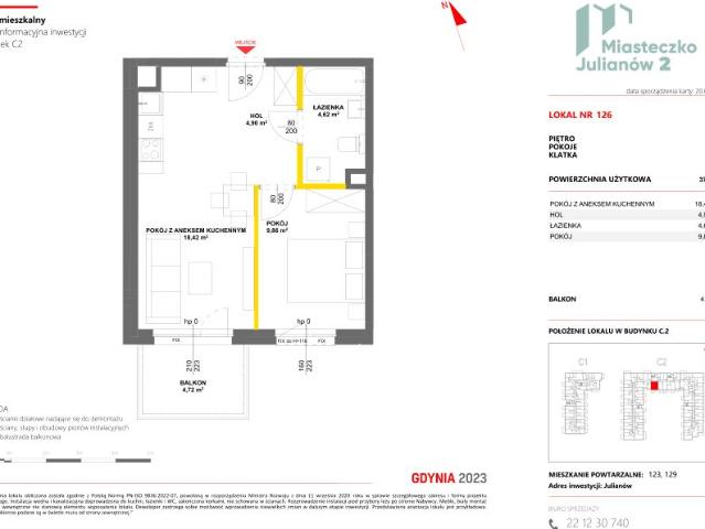 Mieszkanie 37,8m²