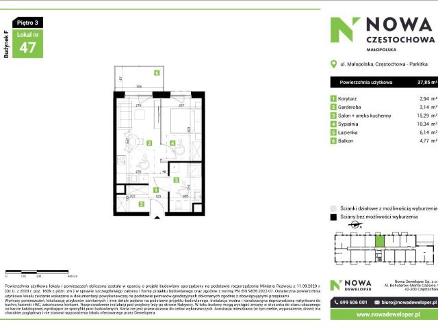 Mieszkanie 37,9m²