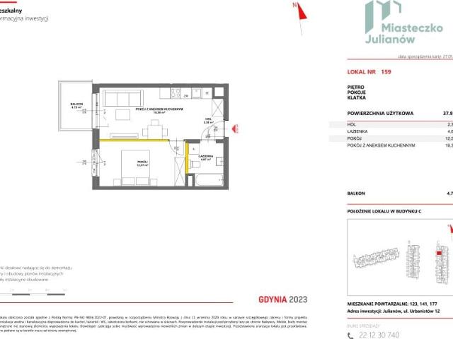 Mieszkanie 37,9m²