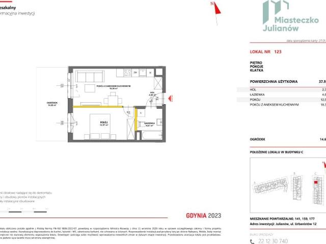 Mieszkanie 37,9m²