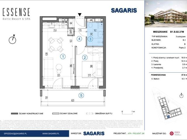 Mieszkanie 37,9m²