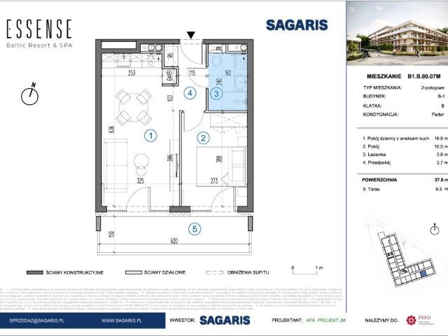 Mieszkanie 37,9m²