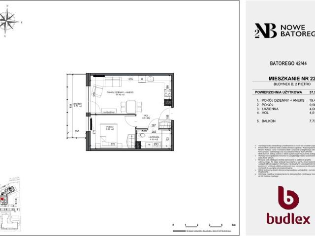 Mieszkanie 37,9m²