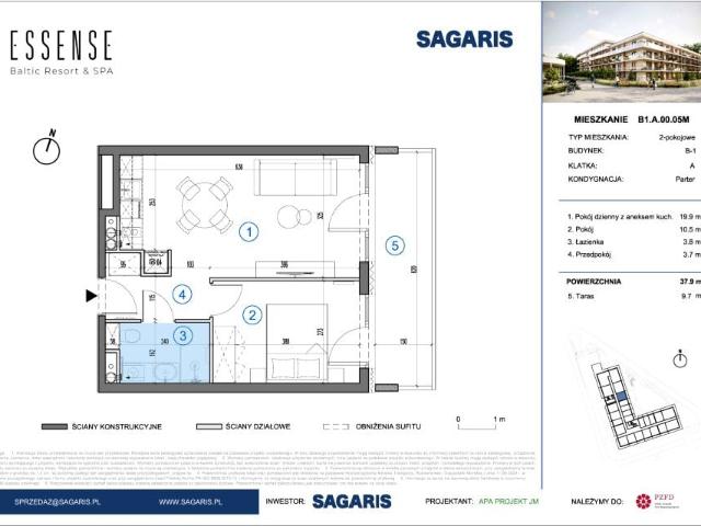 Mieszkanie 37,9m²